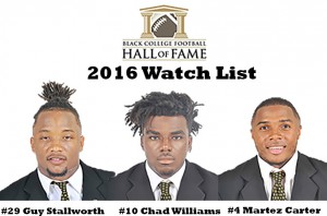 Three G-Men Named to Black College Hall of Fame Watch List