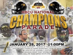 HBCU Championship Parade - Jan. 28, 1pm. GSU Campus