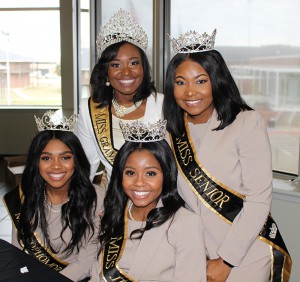 Miss GSU Royal Court poses for photo.