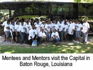 Mentors and Mentees Visit the Capital in Baton Rouge, Louisiana.