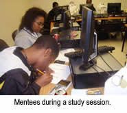 Mentees during a study session.