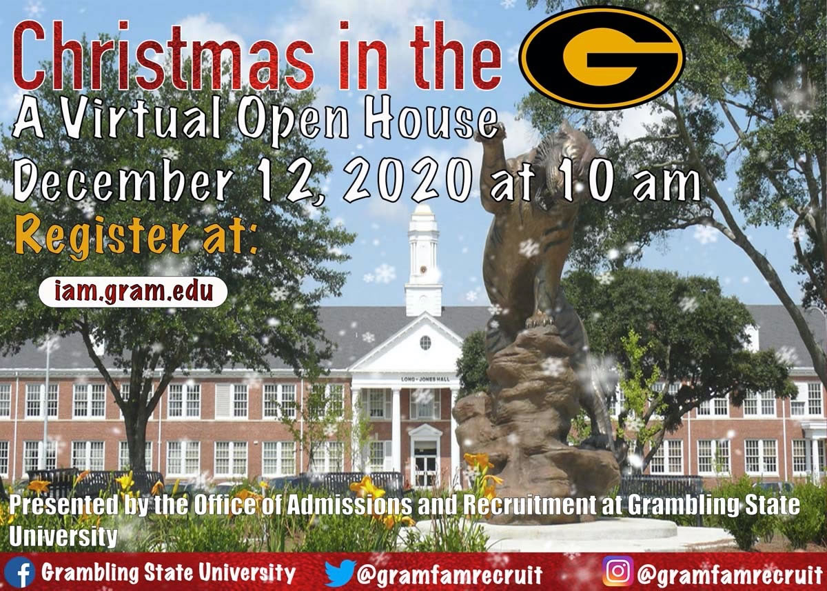 Christmas in the G - Virtual Open House @ Online - iam.gram.edu