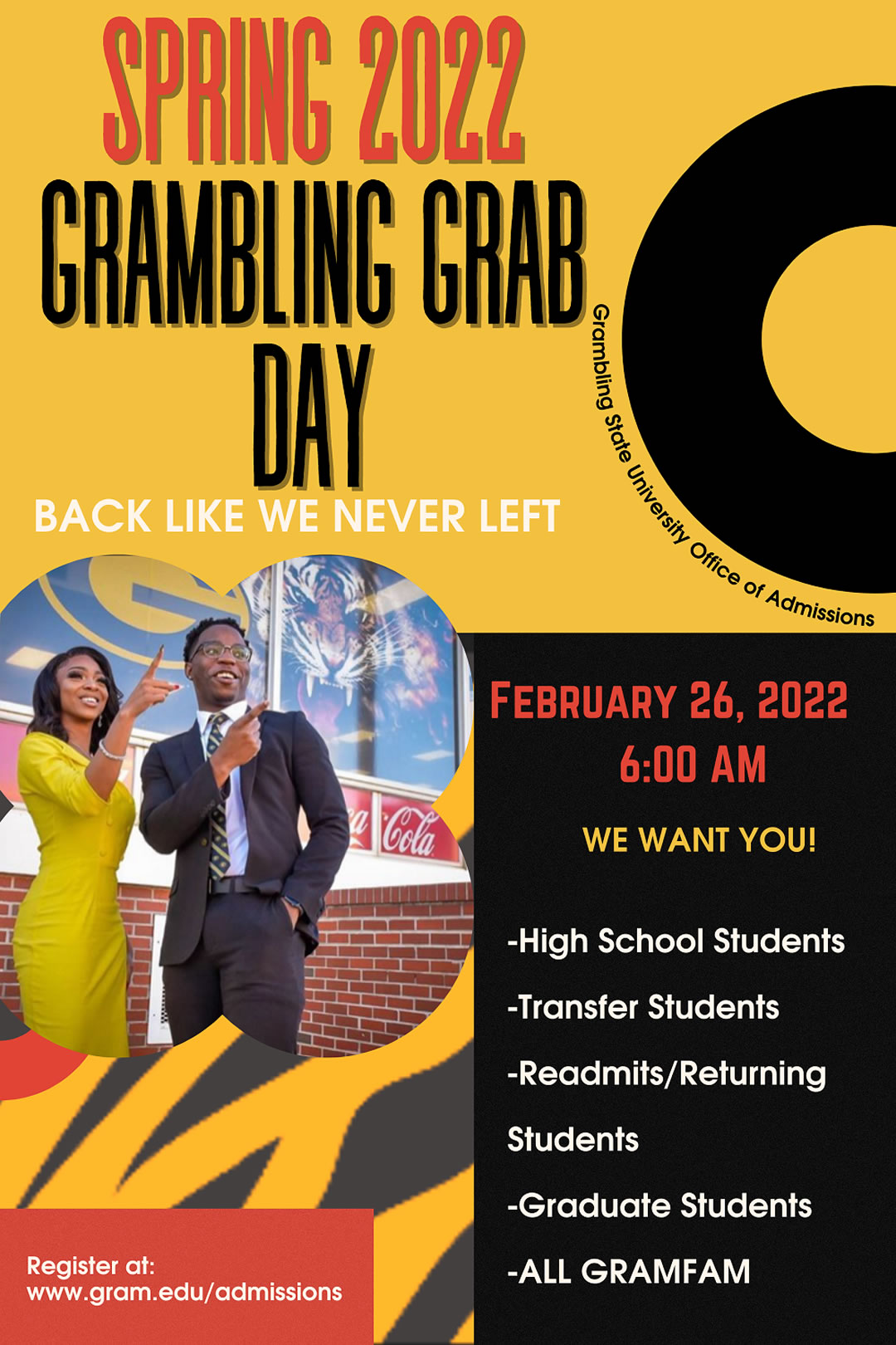 Spring 2022 Grambling Grab Day @ Grambling Hall Auditorium