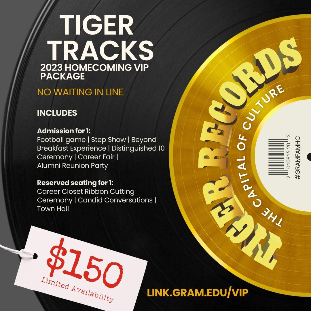 Tiger Tracks 2023 Homecoming VIP Package