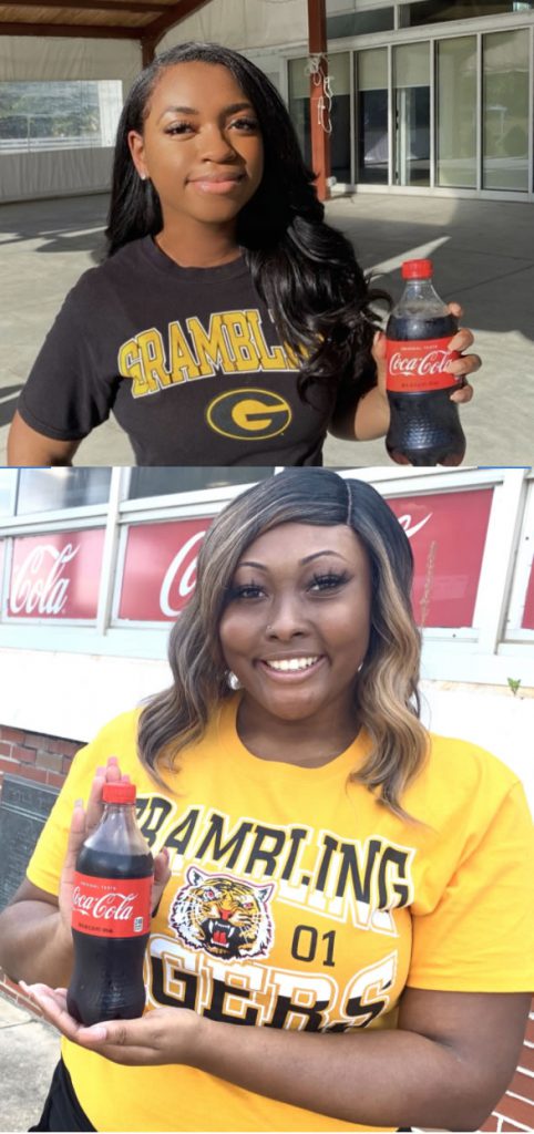 GSU Coca-Cola "Pay it Forward" Interns 2020, Jasmine Franklin and Lindsey Johnson