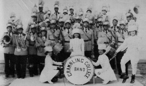 Far right: Drum major Velma Patricia Patterson, 1952.