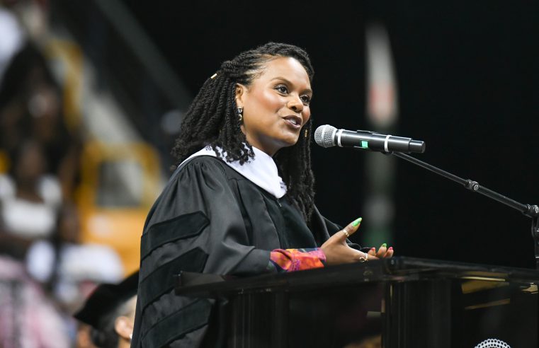 Keynote speaker Tabitha Brown encourages Grambling State grads to create their own journey