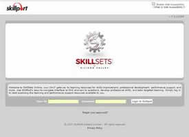 Skillsets login page