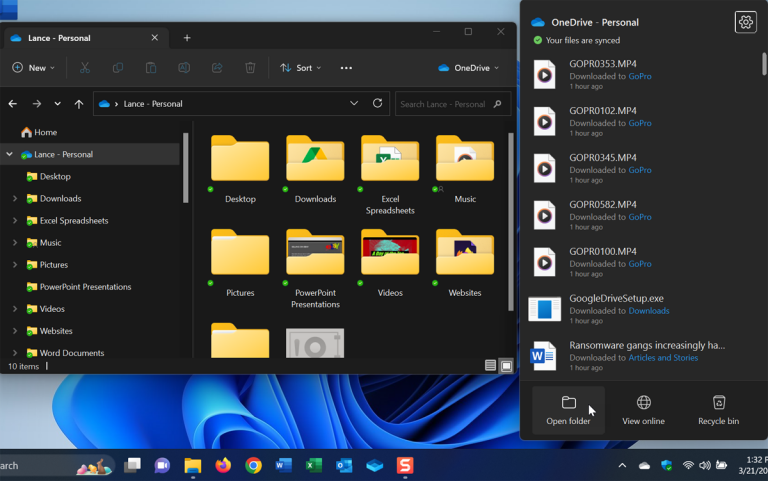 OneDrive View Folders & Files