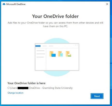 OneDrive Folder Location