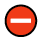 Red Circle Dash icon