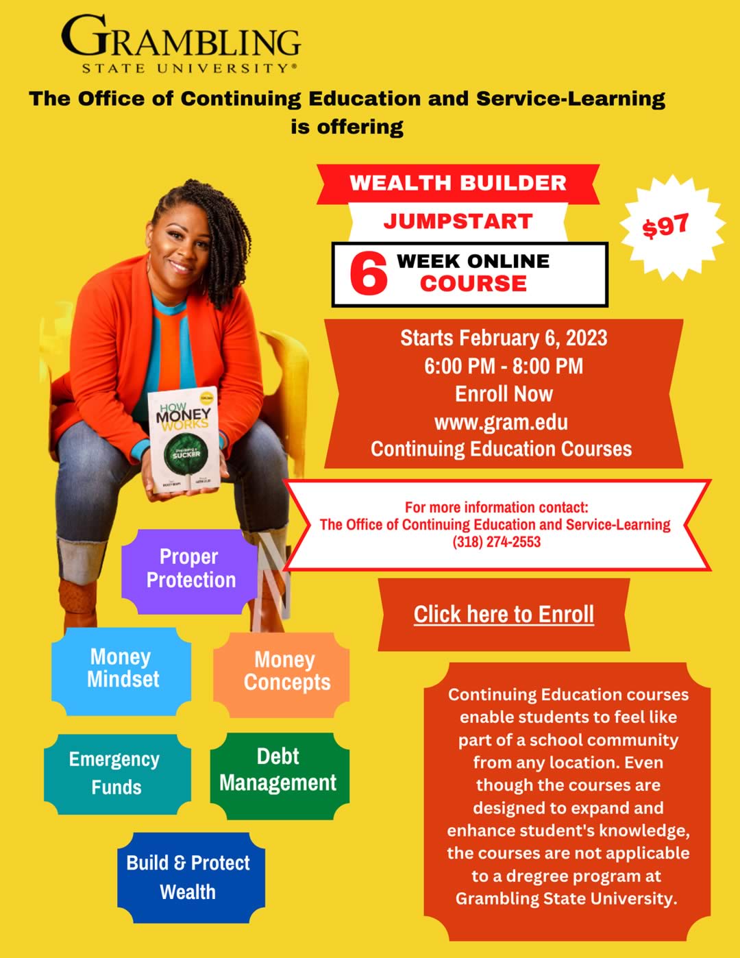 Wealth Builder - Jumpstart 6-week Online Course Flyer