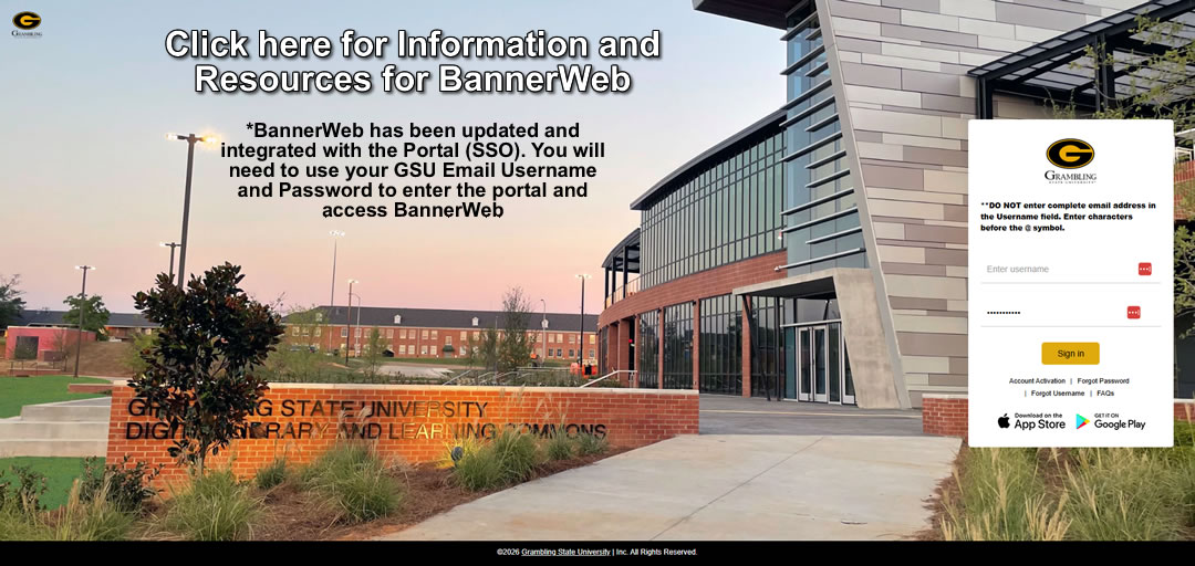 SSB Banner Information and Resources Notice